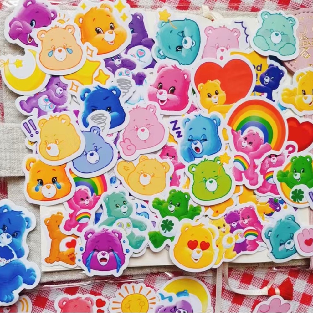 🍒🍒 10 Random Care Bear Theme DIY Stickers